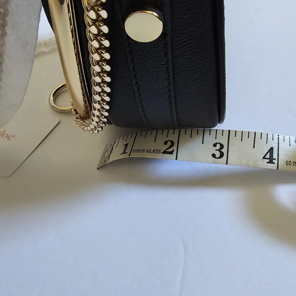 See by Chloe Mara Leather Saddle Crossbody Bag Black - Picture 9 of 11